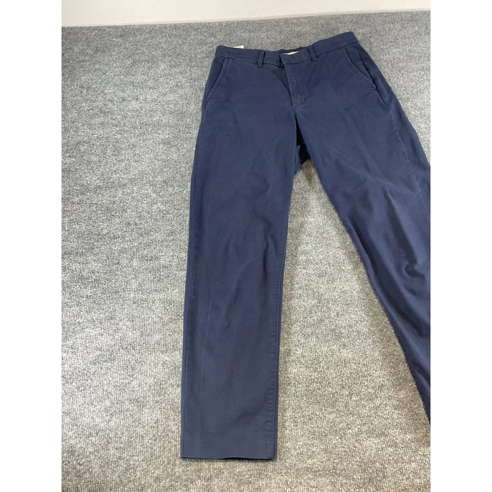 Levis Premium Essential Chino Pants Mens 28x29 Slim Fit Navy Blue Stretch Casual